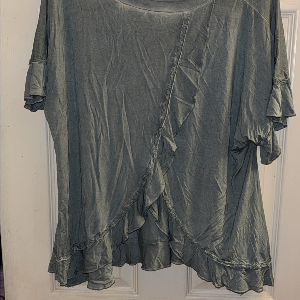 Elegant Ruffle POL Women's Top